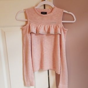 Girls DKNY Cold Shoulder Sweater - Size M